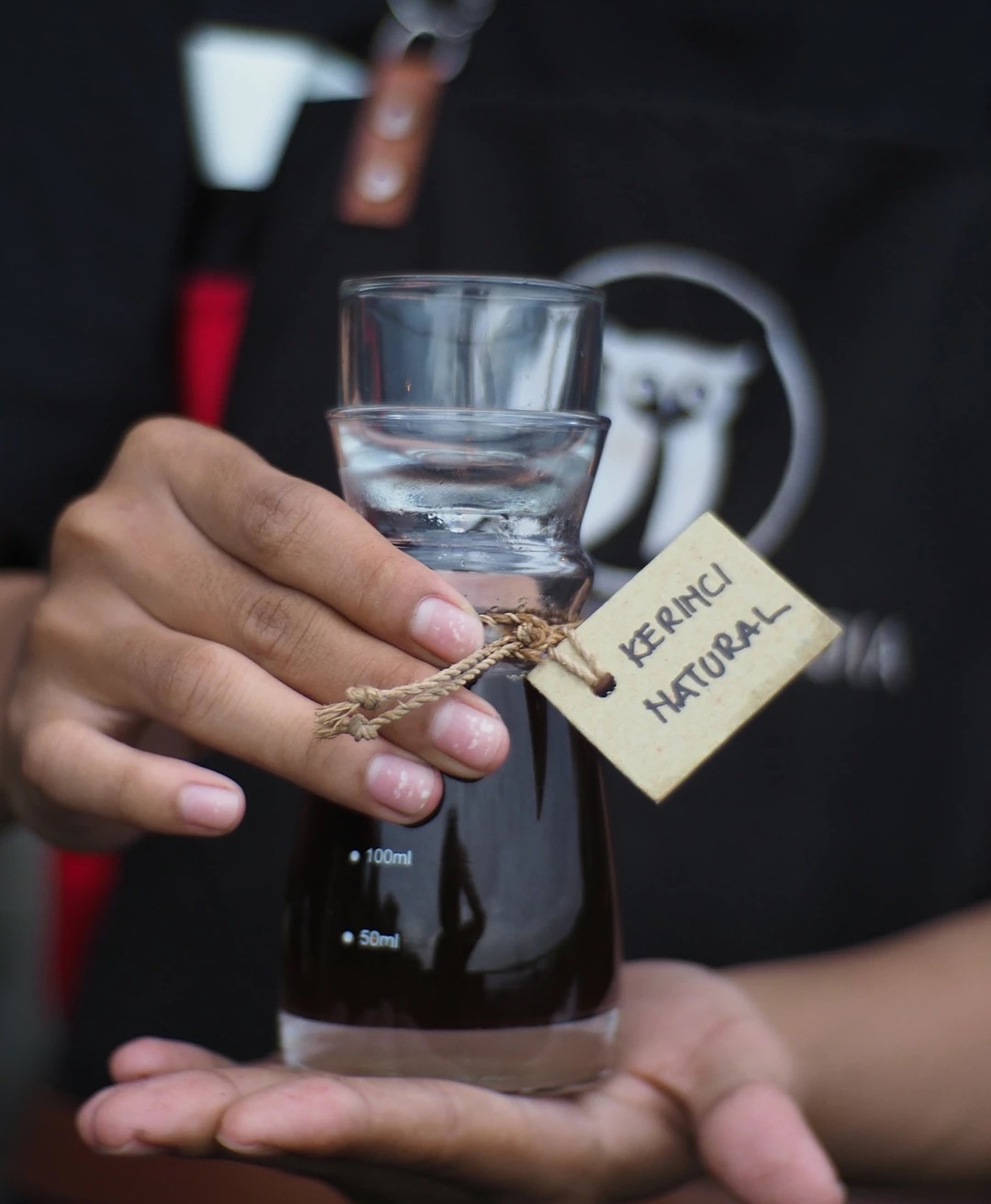 Kerinci Natural single origin, hand-labelled