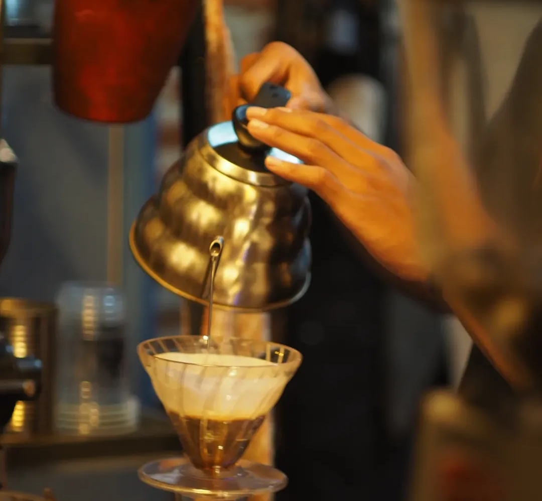 Manual brew pour-over process